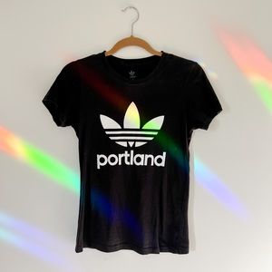 Adidas Portland slim fit crewneck T-shirt